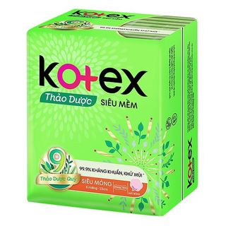 Băng vệ sinh Kotex thảo dược siêu mỏng không cánh 8 miếng (lốc 8 gói) giá sỉ