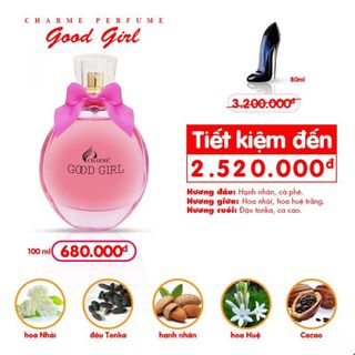 Nước hoa nữ Charme GOOD GIRL 100ml chính hãng