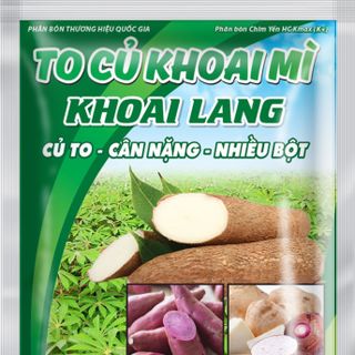 Combo 20 gói Phân bón To củ khoai mì khoai lang nuôi củ lớn nhanh, hạn chế thối củ, nứt củ, to củ, dài củ, hàm lượng tinh bột cao, nặng ký.