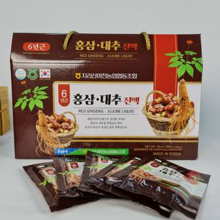 Nước hồng sâm táo đỏ Hàn Quốc (Hôp 30 gói x 50ml)