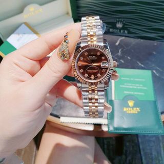 ĐỒNG HỒ ROLLEX CƠ NỮ CAO CẤP NlỀNG TRƠN