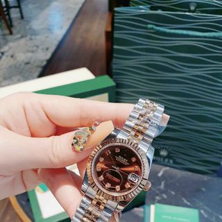 ĐỒNG HỒ ROLLEX CƠ NỮ CAO CẤP NlỀNG TRƠN