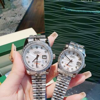 ĐỒNG HỒ ROLLEX CƠ CAO CẤP COUPLE NIỀNG ĐÁ