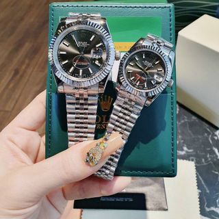 ĐỒNG HỒ ROLLEX CƠ CAO CẤP COUPLE NIỀNG TRƠN