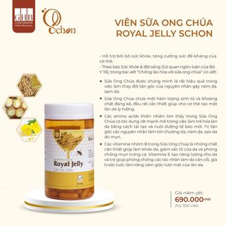 Sữa ong chúa Schon đẹp da, mờ nám tàn nhang, tăng nội tiết chính hãng