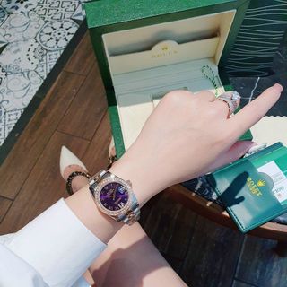 ĐỒNG HỒ ROLLEX CƠ COUPLE CAO CẤP NIỀNG ĐÁ