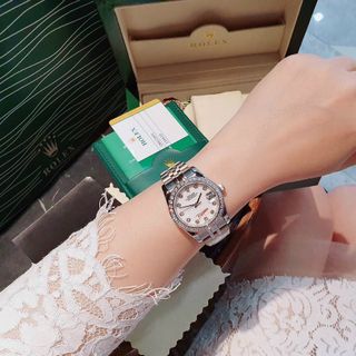 ĐỒNG HỒ ROLLEX CƠ COUPLE CAO CẤP NIỀNG ĐÁ