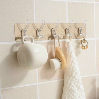 Móc 6 chấu dán tường