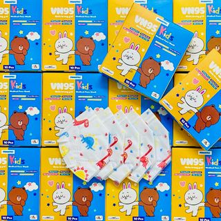 Khẩu trang y tế VN95 Kids, khẩu trang N95 trẻ em Famapro từ 3 đến 10 tuổi