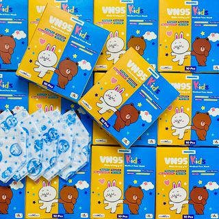 Khẩu trang y tế VN95 Kids, khẩu trang N95 trẻ em Famapro từ 3 đến 10 tuổi