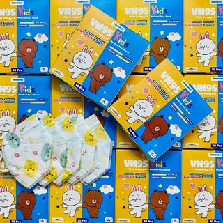 Khẩu trang y tế VN95 Kids, khẩu trang N95 trẻ em Famapro từ 3 đến 10 tuổi