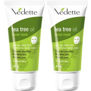 Mặt Nạ Đất Sét Vedette Tràm Trà (Tea Tree Oil) 80ml