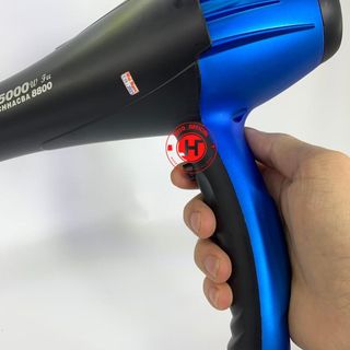 Máy sấy tóc công suất lớn CHHACBA 8800 - 5000W sấy nóng, lạnh, có ION ánh sáng xanh, dây 2m (2x0.75mm)