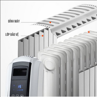 Máy sưởi dầu điện tử 10 thanh Roler RH-2119A (Có điều khiển từ xa)