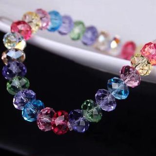 Vòng tay chuỗi đeo tay mẫu mới pha lê đủ màu
