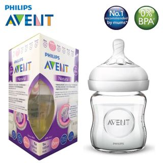 Bình sữa thủy tinh Philips Avent Natural 120ml mô phỏng tự nhiên