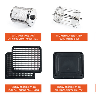 Nồi chiên không dầu điện tử đa chức năng 12 lít Roler RA-3116A