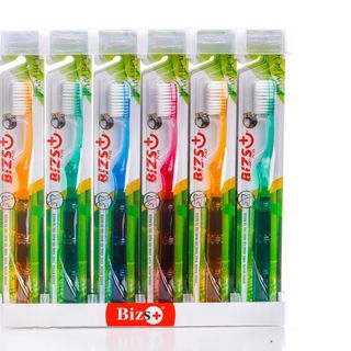 Bàn chải Bizs+ Bamboo - Lông chỉ tơ nha khoa siêu mềm, siêu êm, cán trong chống mốc tuyệt đối