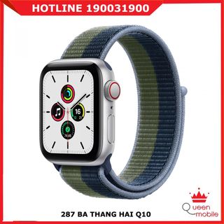 Đồng hồ Apple Watch Series 7 GPS + Cellular (LTE) 41mm Viền Nhôm Trắng Bạc + Dây Vải Sport Loop Xanh Dương/Xanh Rêu giá sỉ