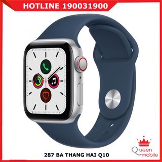 Đồng hồ Watch SE 44mm LTE Esim Viền Nhôm Trắng + Dây Loop Xanh Dương pha Xanh Rêu MKT03VN/A giá sỉ