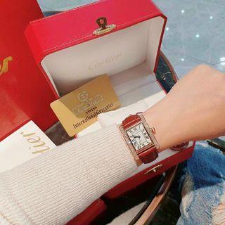 ĐỒNG HỒ CARTlER NỮ DÂY DA XINH XINH