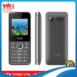 Điện thoại di động Vtel C1 - Chữ Siêu To, 2 SIM (Màu Xám Khói) - Hàng Phân Phối Chính Thức - Bảo Hành 12 Tháng giá sỉ