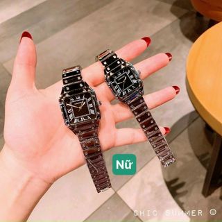 ĐỒNG HỒ CARTlER COUPLE VUÔNG HOT