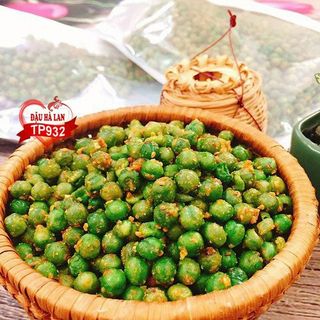 ĐẬU HÀ LAN RANG TỎI ỚT - Túi Zip 500gr ú ụ