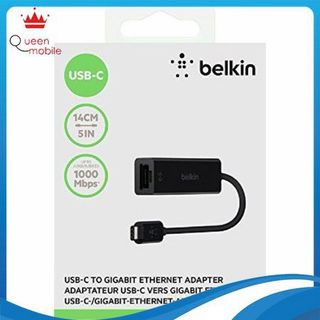 Chuyển Type C Sang Ethernet (LAN) Belkin F2CU040btBLK Siêu Bền 15 cm