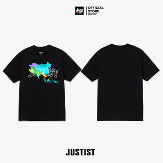 Áo thun Nam JUSTIST Basic Unisex Tay Ngắn Cổ Tròn Hai Màu Đen Trắng TS2101166