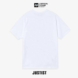 Áo thun Nam JUSTIST Basic Unisex Tay Ngắn Cổ Tròn Hai Màu Đen Trắng TS2101166
