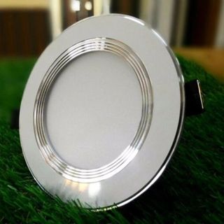 Đèn led downlight âm trần ánh sáng màu vàng viền bạc công suất 7W sang trọng giá sỉ