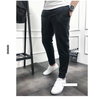 Quần jogger thể thao nỉ nam nữ LITAIA Quần thun dài nam 3 sọc thu đông