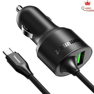 Sạc ô tô Tronsmart 2 Cổng, 33w, QC 3.0 & USB-C (kèm cáp) - CCTA giá sỉ