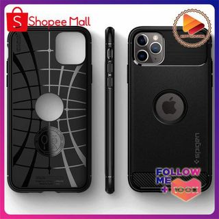 Ốp lưng Spigen Rugged Armor Matte Black cho iPhone 11 Pro Max