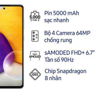 Điện Thoại Samsung Galaxy A72 (8GB/128GB) - Hãng Phân Phối Chính Thức