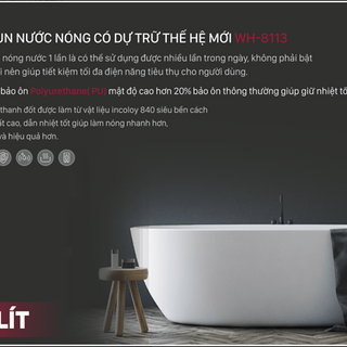 Bình nóng lạnh gián tiếp Roler 30L WH-8113 kiểu vuông