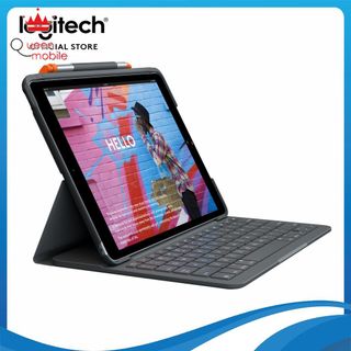 Bao da kèm bàn phím Logitech Slim Folio kết nối bluetooth dành cho iPad Gen 7, Air Gen 3 giá sỉ