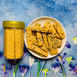 Bánh ngói mè vừng- Famcookie Mè sữa 120gram