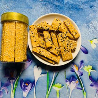 Bánh ngói mè vừng- Famcookie Mè sữa 120gram