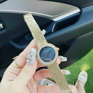ĐỒNG HỒ DlOR GOLD LƯỚI NỮ XINH