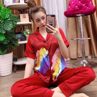 Đồ bộ nữ mặc nhà pijama Satin