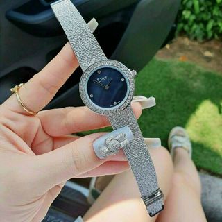 ĐỒNG HỒ DlOR BẠC LƯỚI NỮ XINH