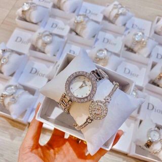 SET ĐỒNG HỒ DlOR KÈM LẮC SIÊU XINH