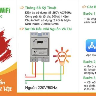 Công tắc WIFI thông minh DATIC việt nam sản xuất hoàn toàn