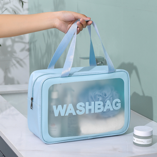 Túi Đựng Mỹ Phẩm Wasbag Hồng 2 Quai Xách Quy Cách 31x22x12cm