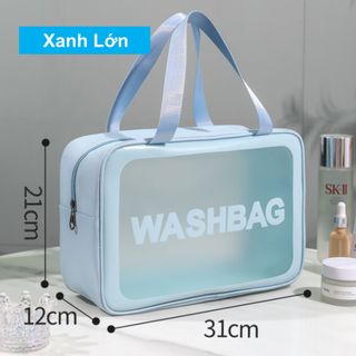 Túi Đựng Mỹ Phẩm Wasbag Hồng 2 Quai Xách Quy Cách 31x22x12cm
