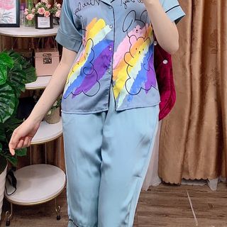 Đồ bộ nữ mặc nhà pijama Satin chins