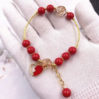 Vòng tay đá đỏ đẹp mẫu xinh đẹp