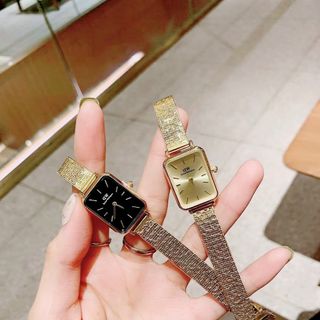 ĐỒNG HỒ D W LƯỚI NỮ NEW CHỮ NHẬT
